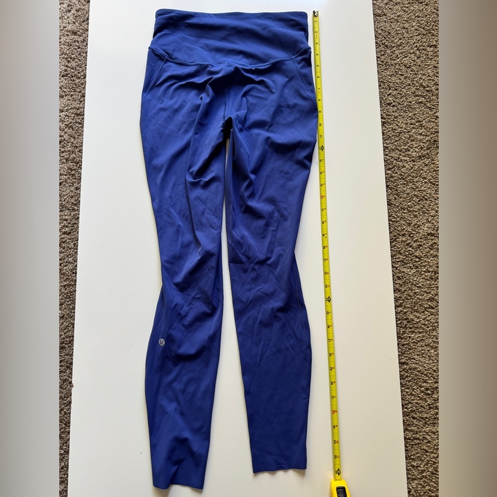 Lululemon Base Pace Size 6 Active Tight Leggings Royal Blue - Picture 4 of 4